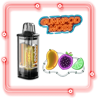 Ice Passionfruit Mango Lime Gunnpod Moss Pod