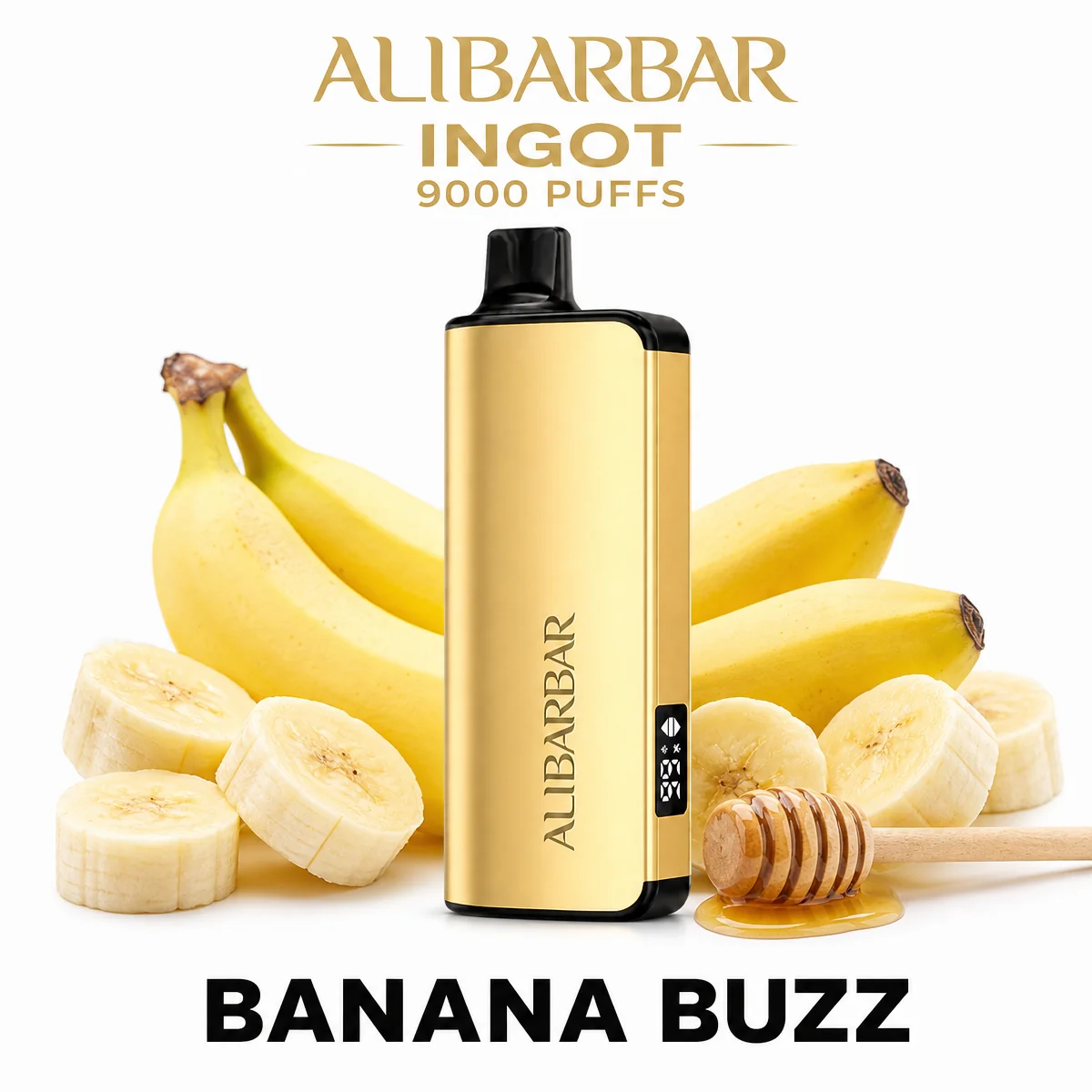 Banana Buzz ALIBARBAR Ingot 9000 Puffs