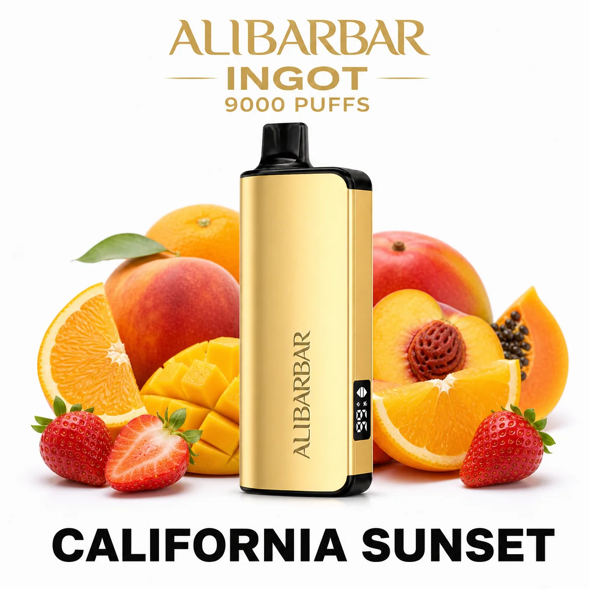 California Sunset ALIBARBAR Ingot 9000 Puffs