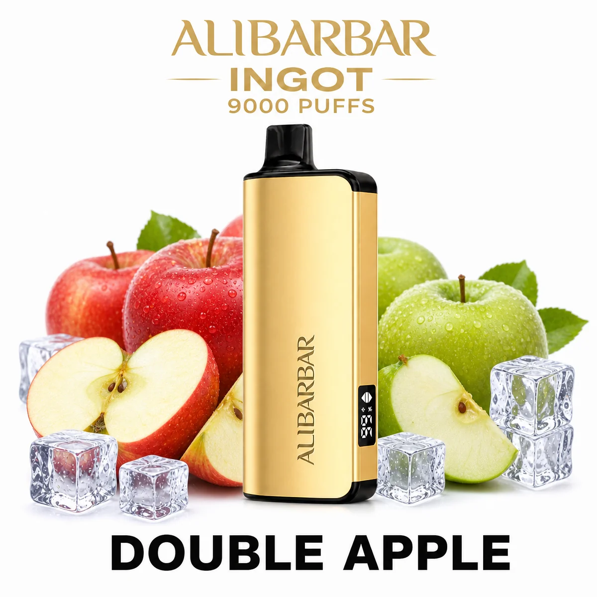 Double Apple ALIBARBAR Ingot 9000 Puffs