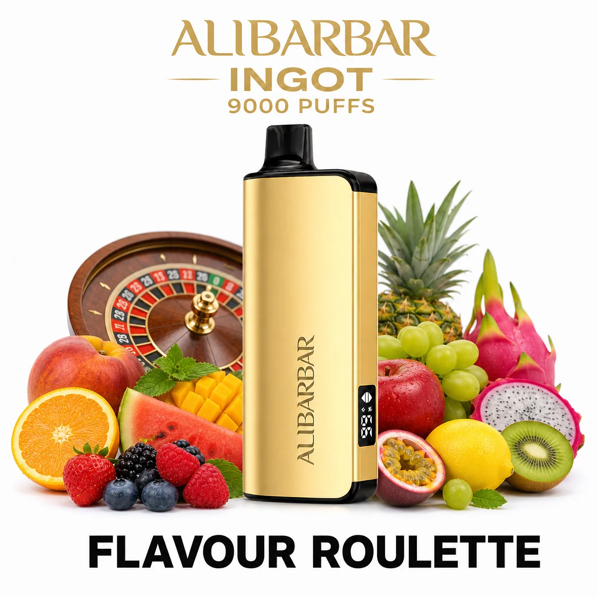 Flavour Roulette ALIBARBAR Ingot 9000 Puffs