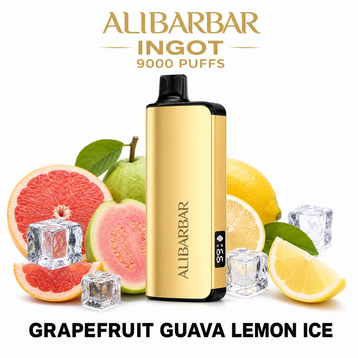 Grapefruit Guava Lemon Ice ALIBARBAR Ingot 9000 Puffs