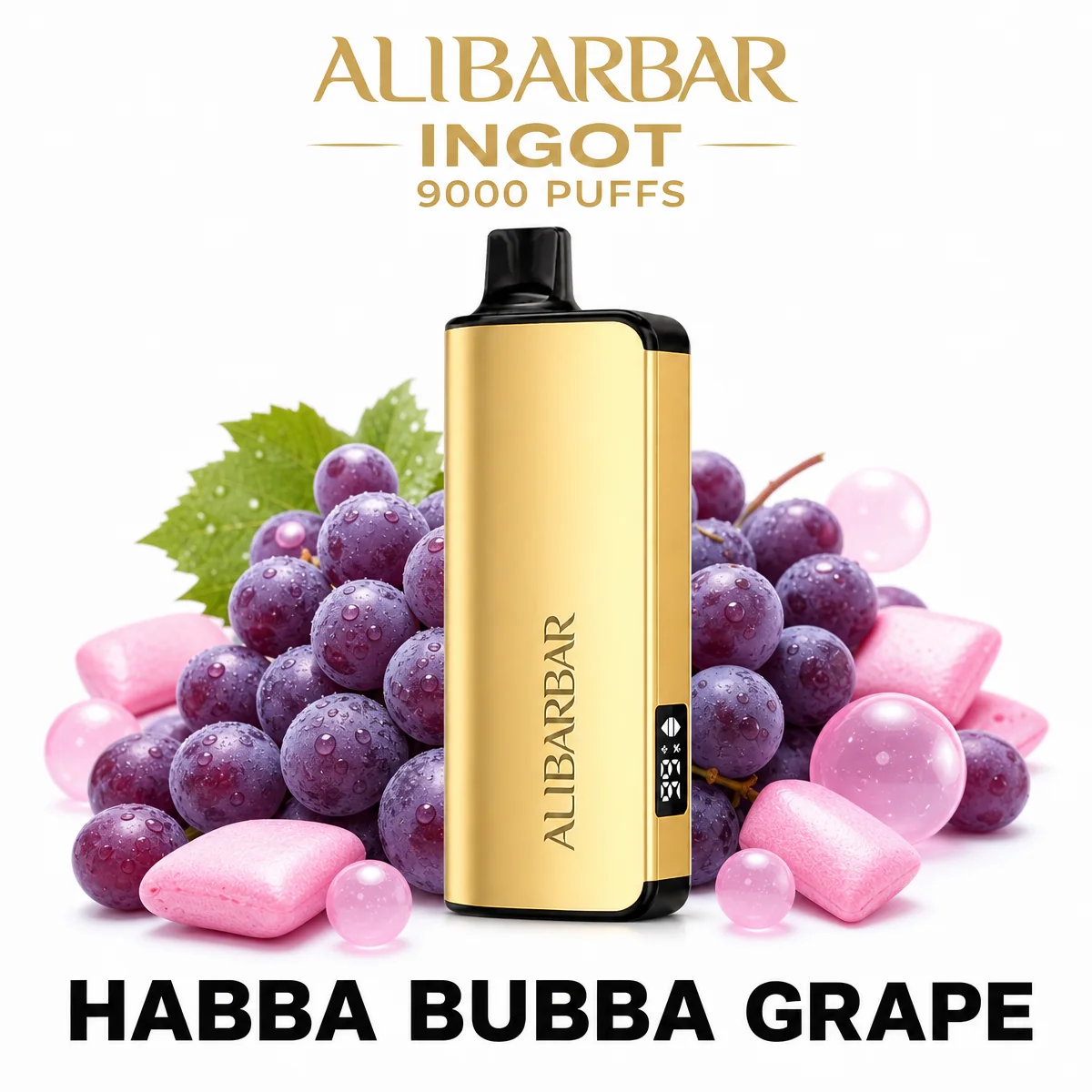 Habba Bubba Grape ALIBARBAR Ingot 9000 Puffs