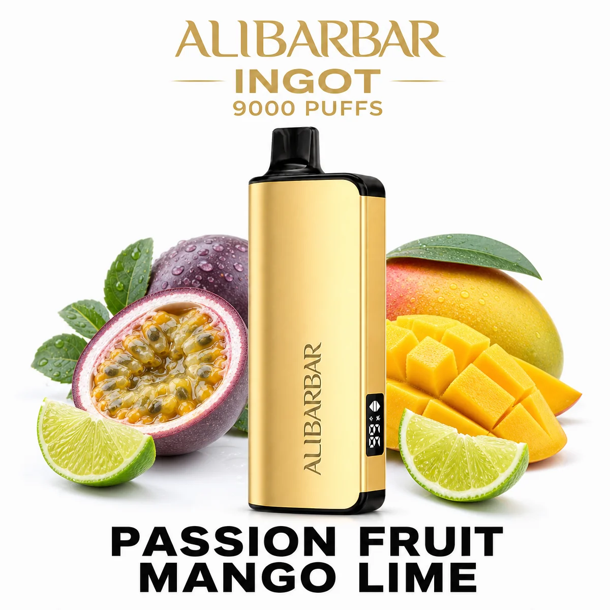 Passion Fruit Mango Lime ALIBARBAR Ingot 9000 Puffs