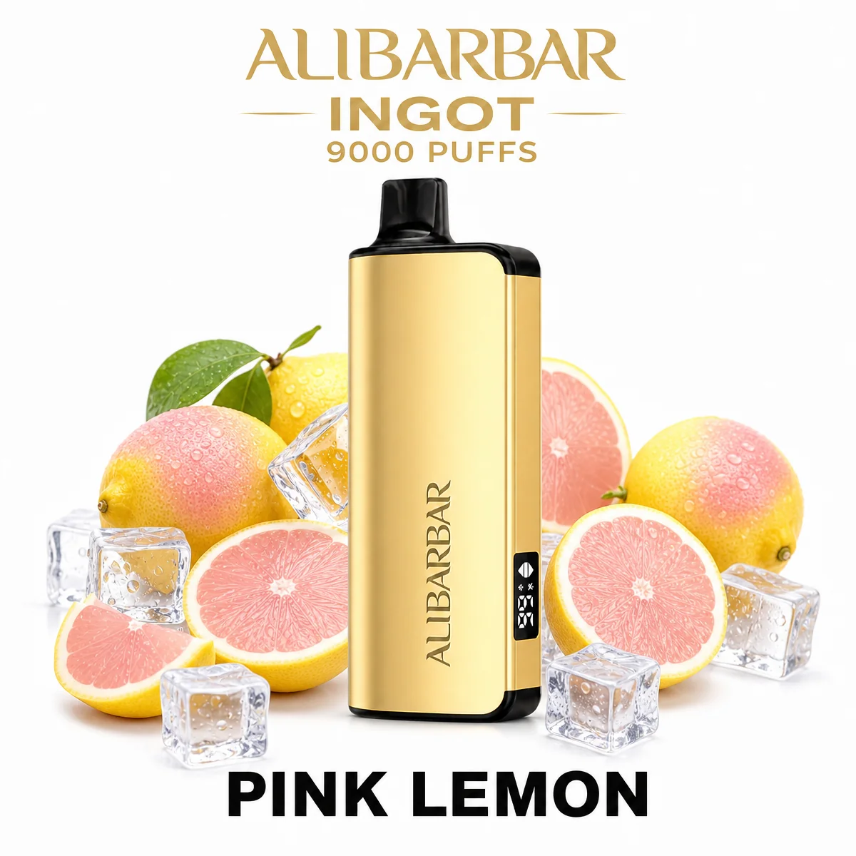 Pink Lemon ALIBARBAR Ingot 9000 Puffs