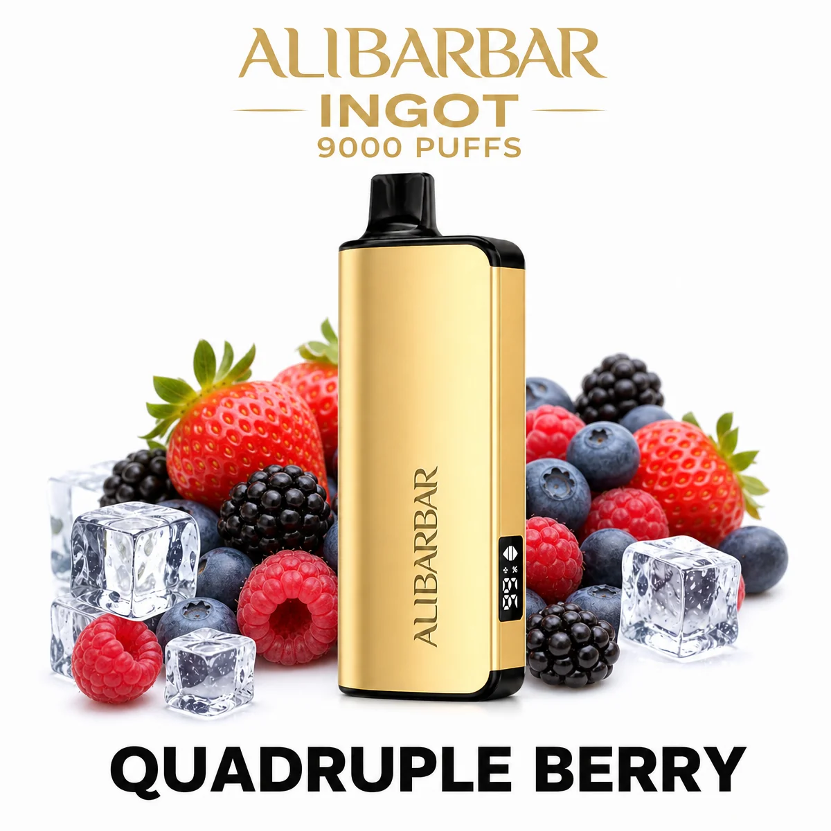 Quadruple Berry ALIBARBAR Ingot 9000 Puffs