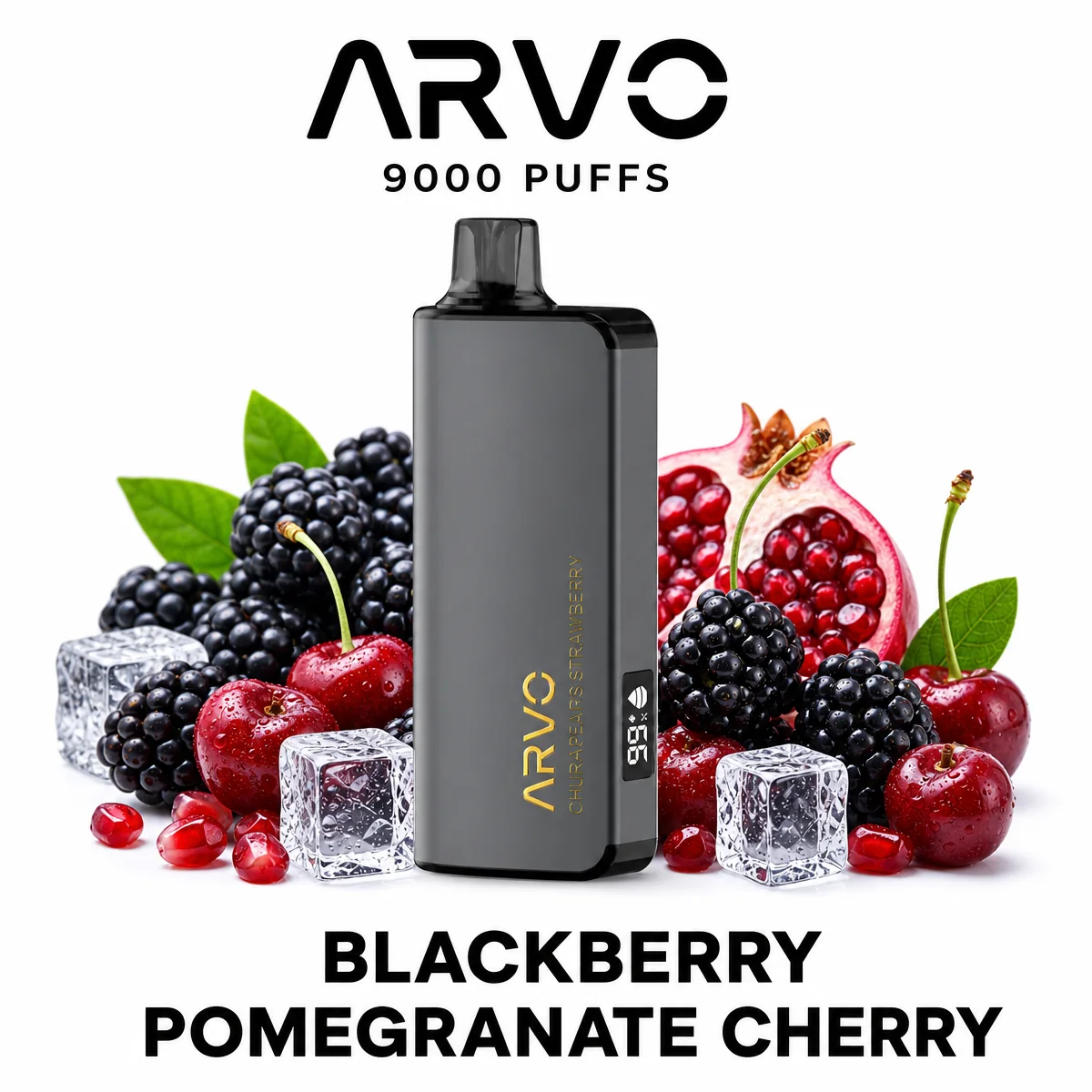 Blackberry Pomegranate Cherry ARVO 9000 Puffs