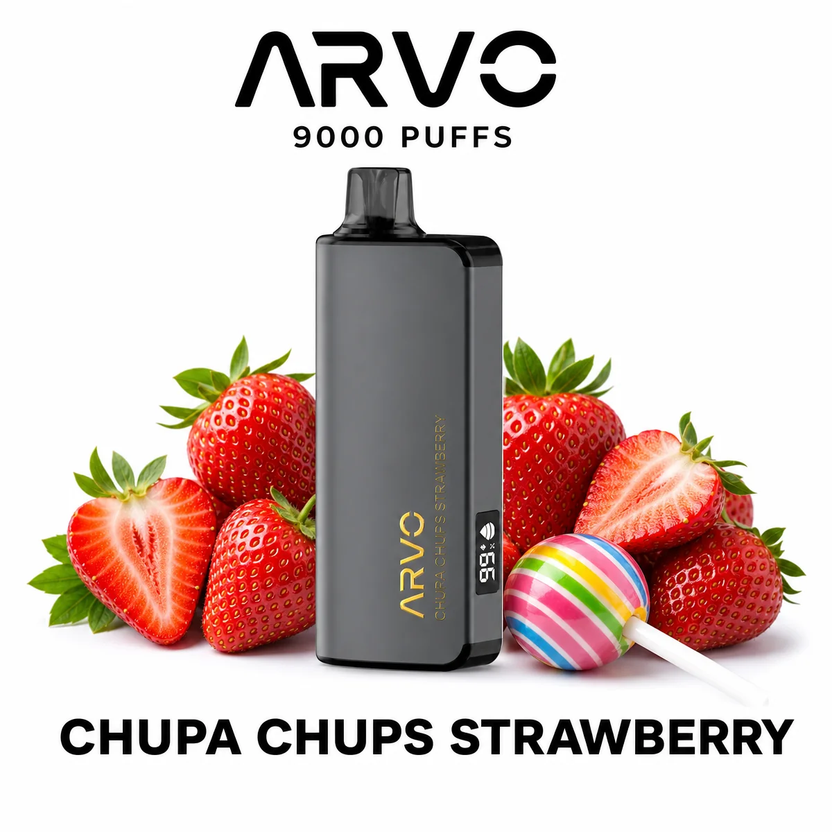 Chupa Chups Strawberry ARVO 9000 Puffs