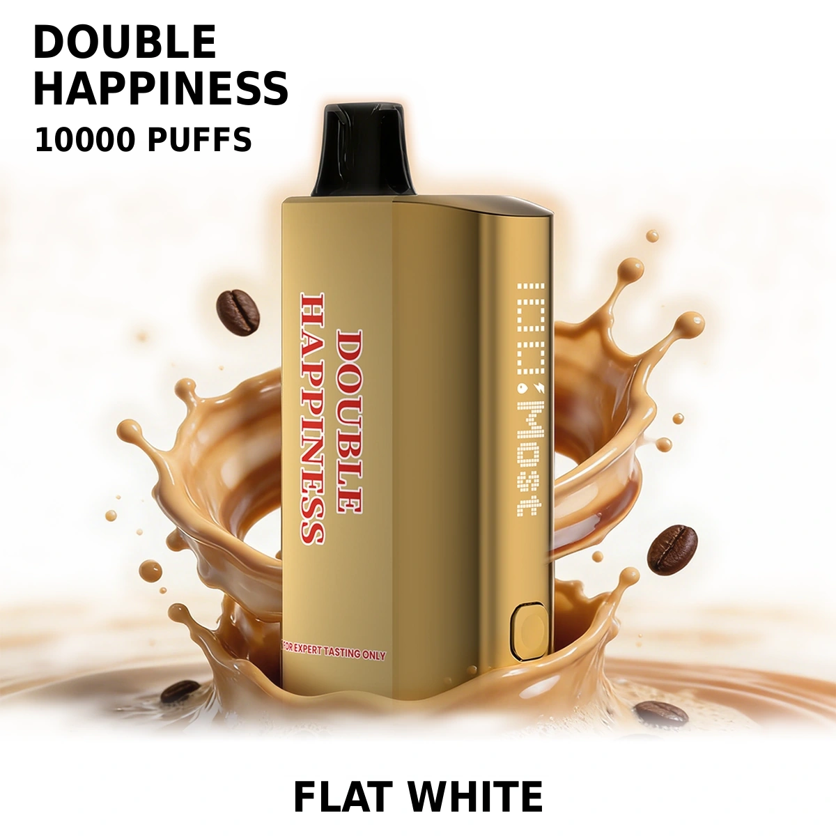 Flat White Double Happiness HYPE 12000 Puffs
