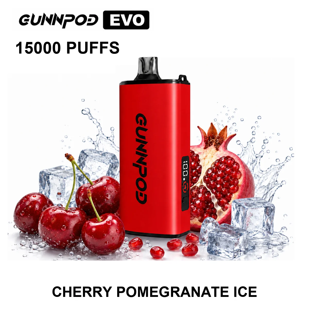 Cherry Pomegranate Ice Gunnpod EVO 15000 Puffs