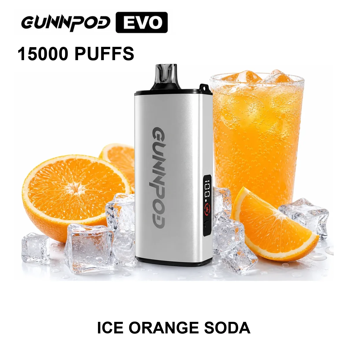 Ice Orange Soda Gunnpod EVO 15000 Puffs