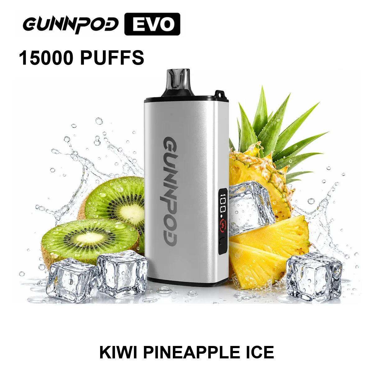 Kiwi Pineapple Ice Gunnpod EVO 15000 Puffs