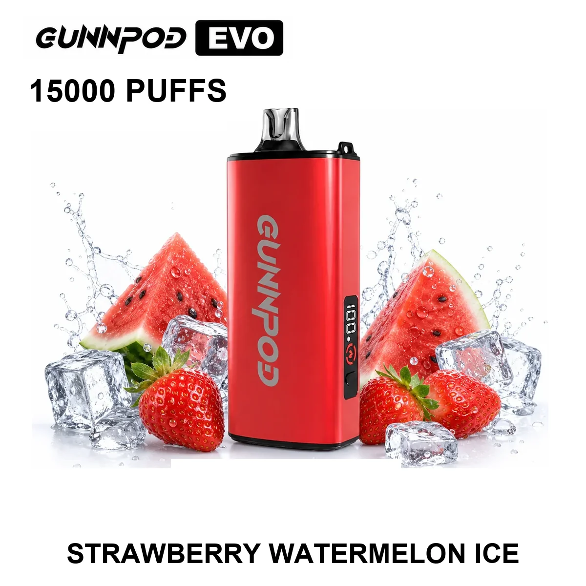 Strawberry Watermelon Ice Gunnpod EVO 15000 Puffs