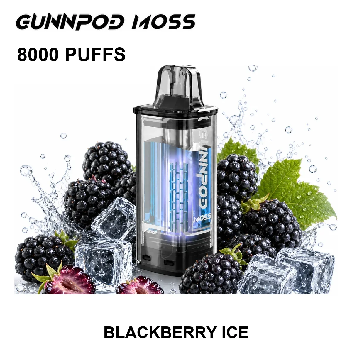 Blackberry Ice Gunnpod Moss Pod 8000 Puffs