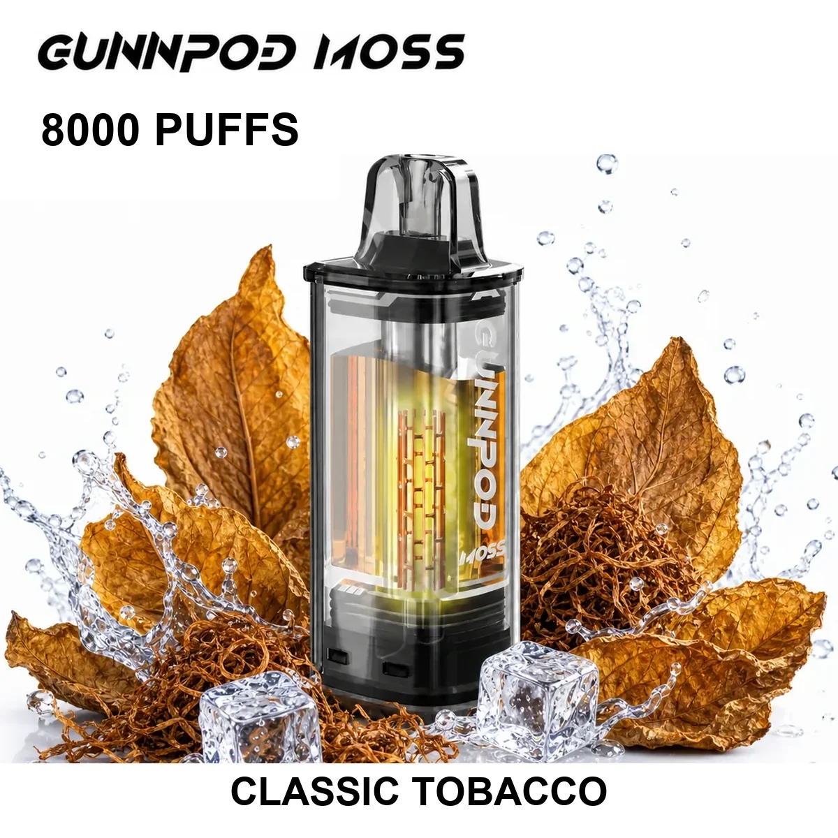Classic Tobacco Gunnpod Moss Pod 8000 Puffs