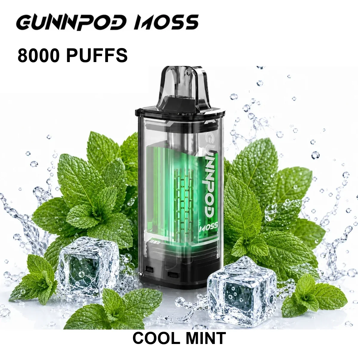 Cool Mint Gunnpod Moss Pod 8000 Puffs