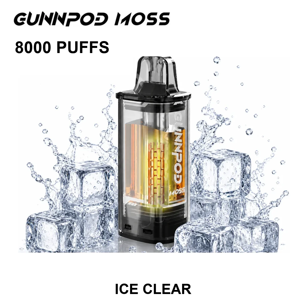 Ice Clear Gunnpod Moss Pod 8000 Puffs