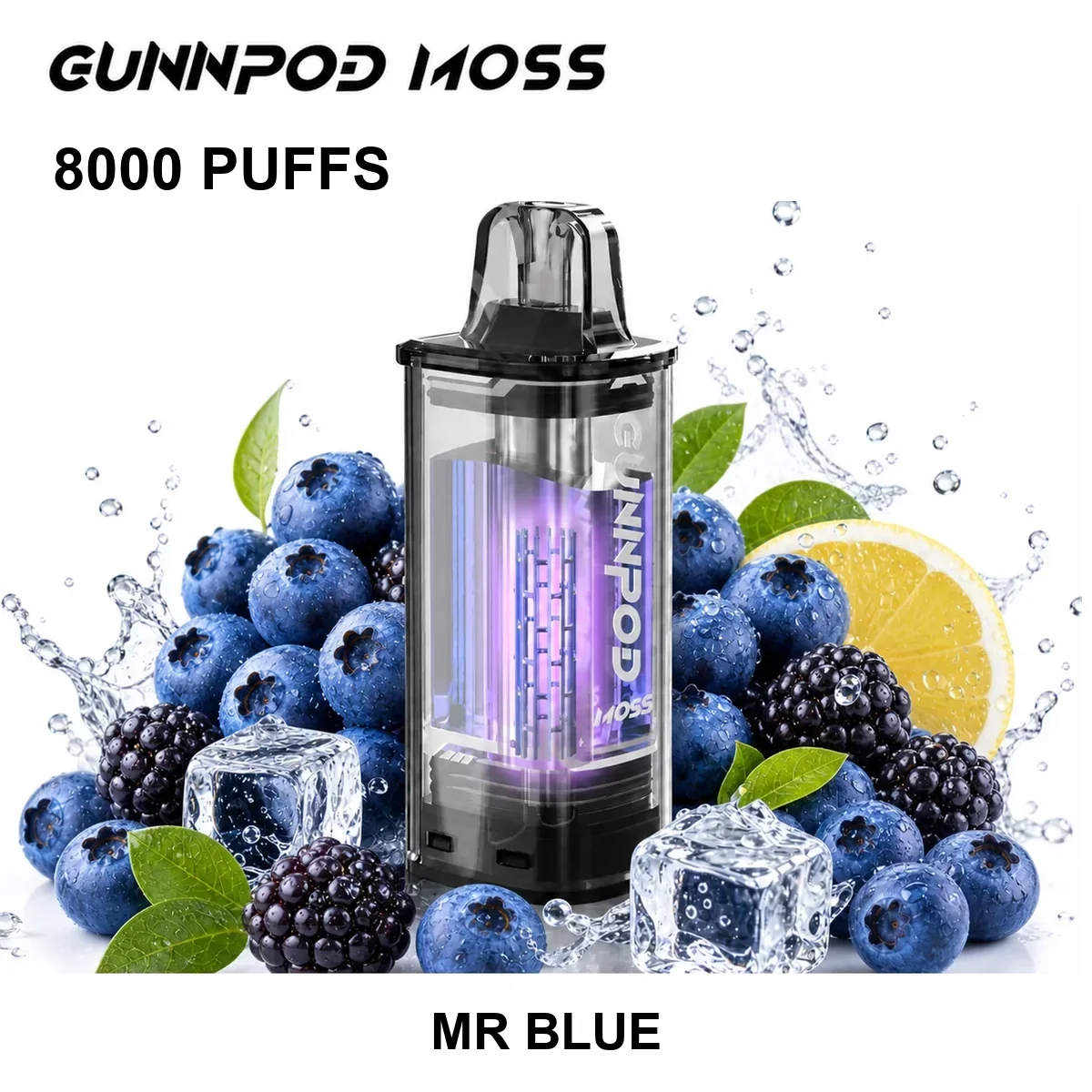 Mr Blue Gunnpod Moss Pod 8000 Puffs