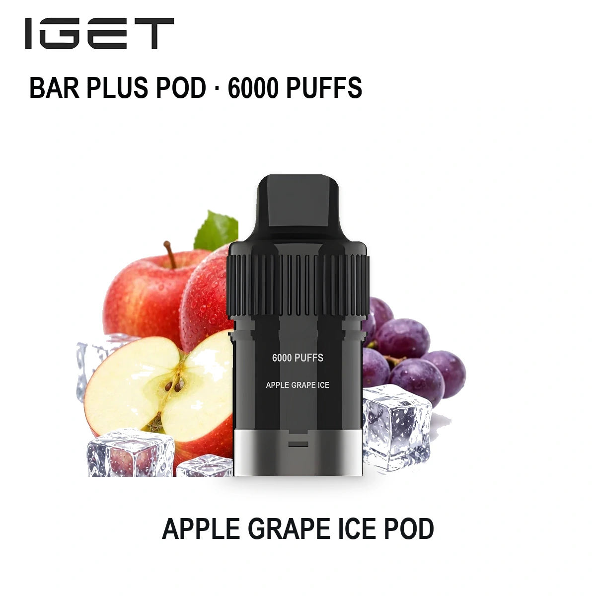 Apple Grape Ice IGET Bar Plus Pod 6000 Puffs