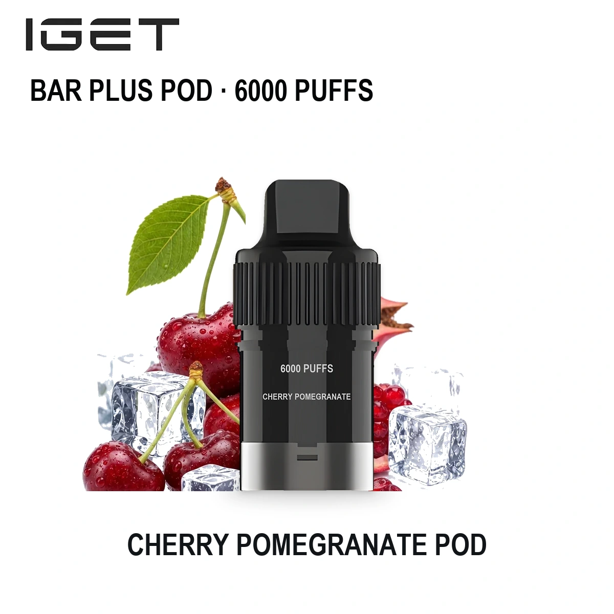 Cherry Pomegranate IGET Bar Plus Pod 6000 Puffs