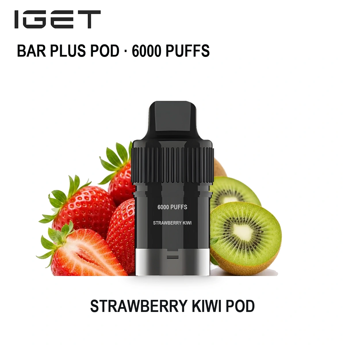 Strawberry Kiwi IGET Bar Plus Pod 6000 Puffs