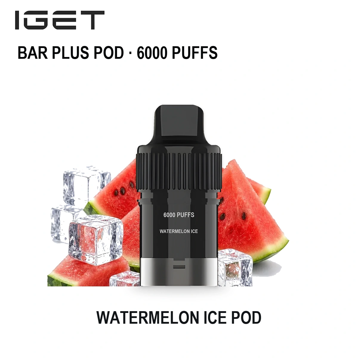 Watermelon Ice IGET Bar Plus Pod 6000 Puffs