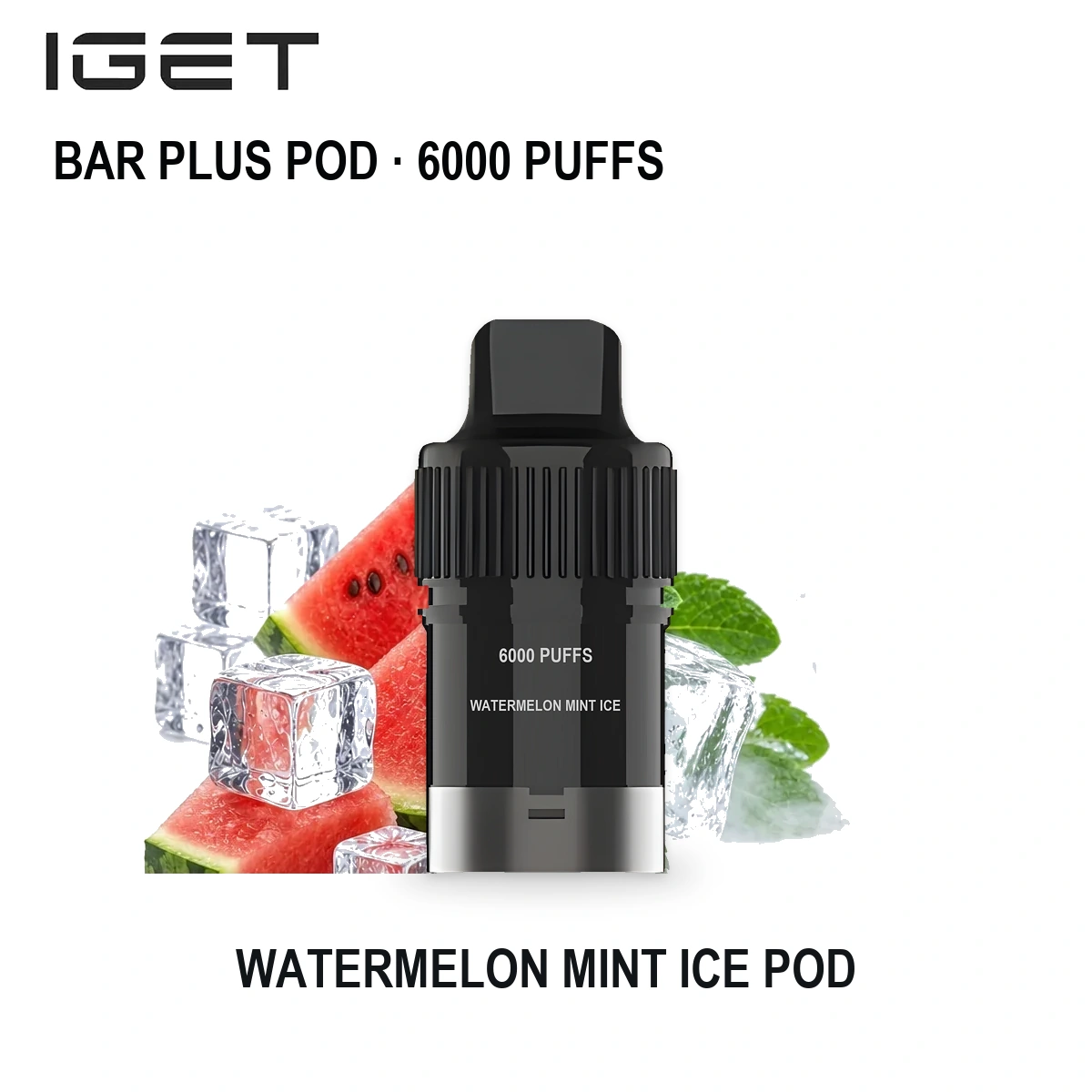Watermelon Mint Ice IGET Bar Plus Pod 6000 Puffs