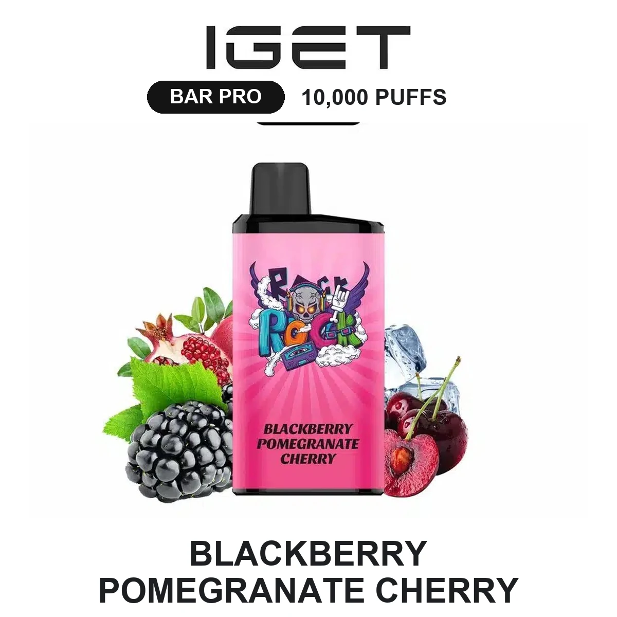Blackberry Pomegranate Cherry IGET Bar Pro 10000 Puffs