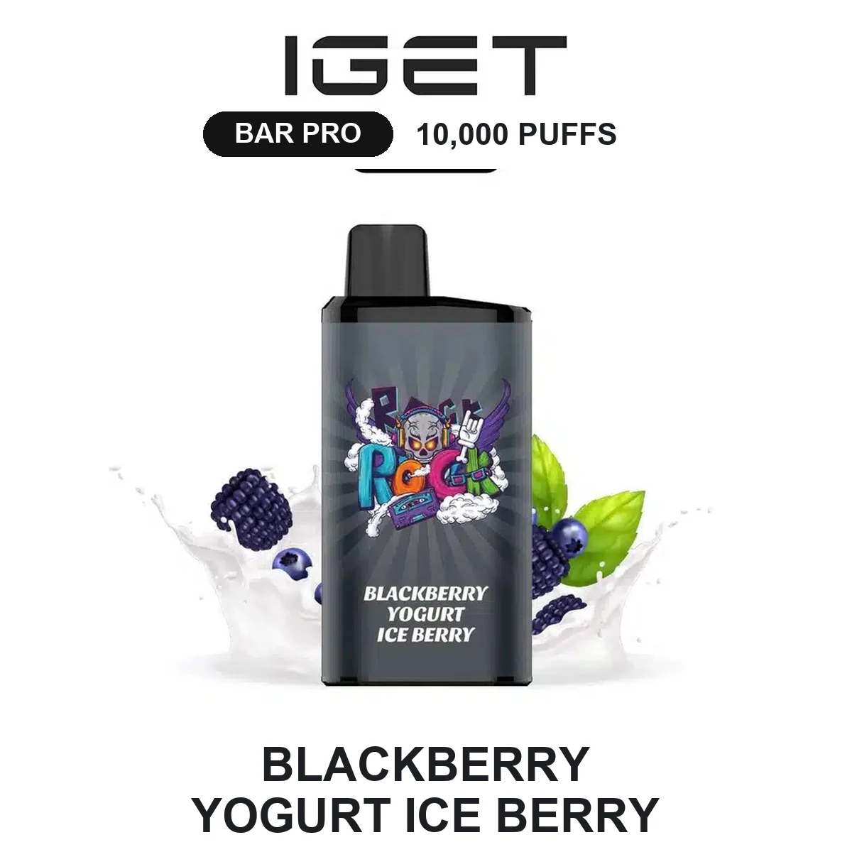 Blackberry Yogurt Ice Berry IGET Bar Pro 10000 Puffs