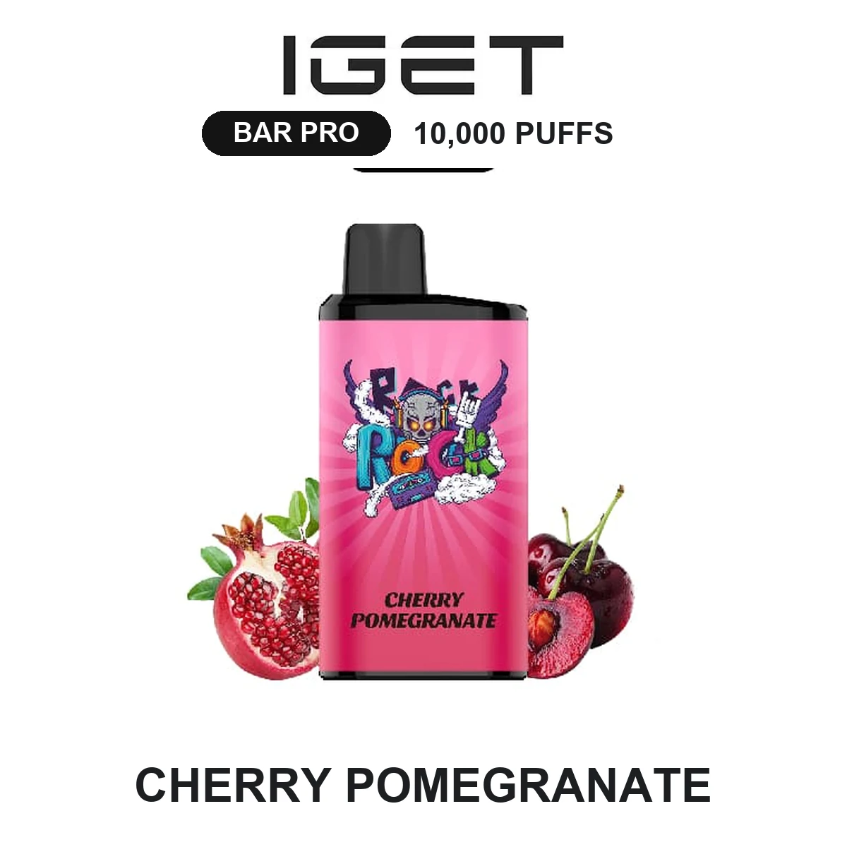 Cherry Pomegranate IGET Bar Pro 10000 Puffs