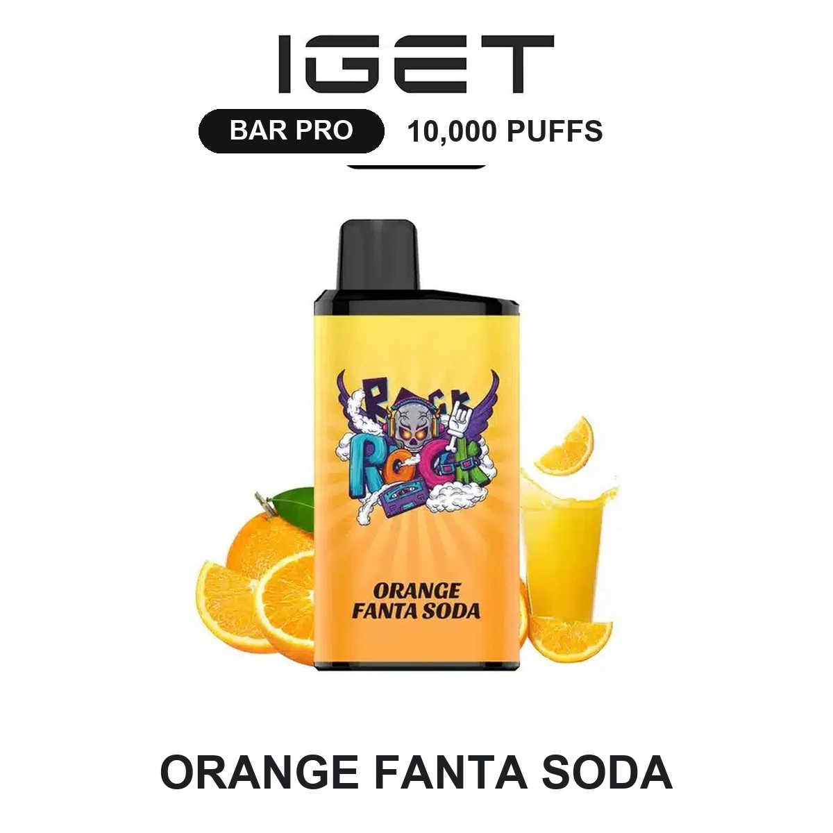 Orange Fanta Soda IGET Bar Pro 10000 Puffs