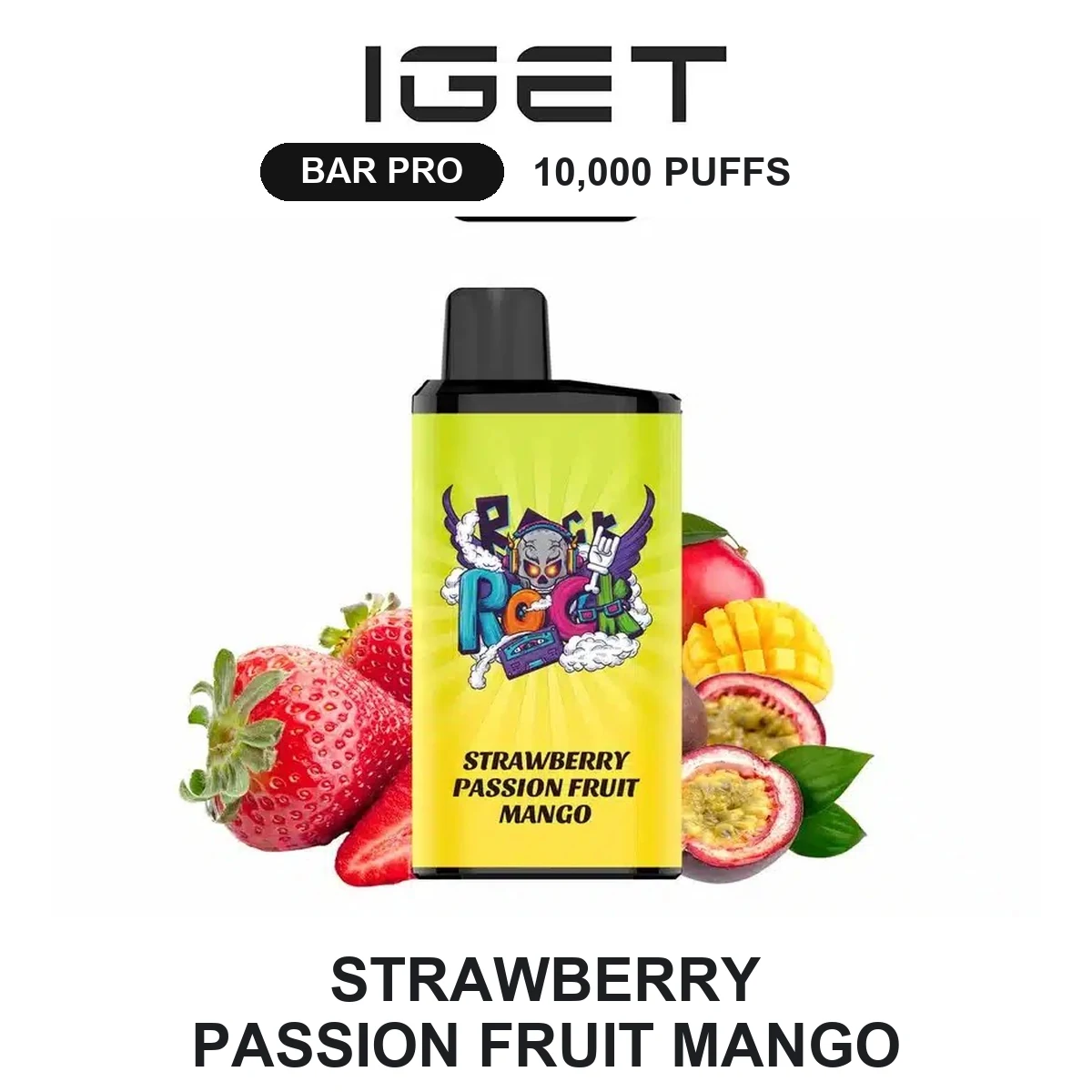 Strawberry Passion Fruit Mango IGET Bar Pro 10000 Puffs