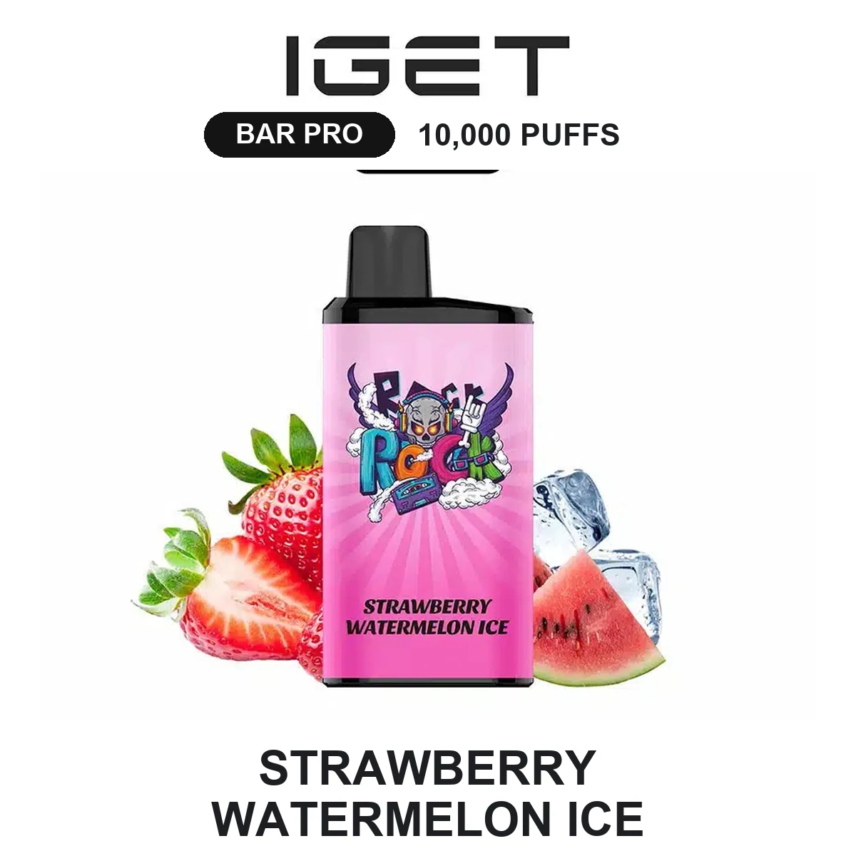 Strawberry Watermelon Ice IGET Bar Pro 10000 Puffs