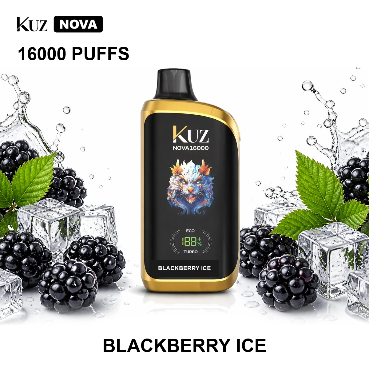 Blackberry Ice KUZ Nova 16000 Puffs