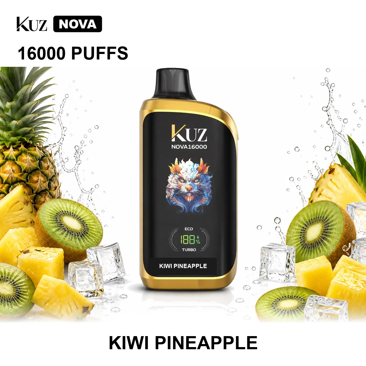 Kiwi Pineapple KUZ Nova 16000 Puffs