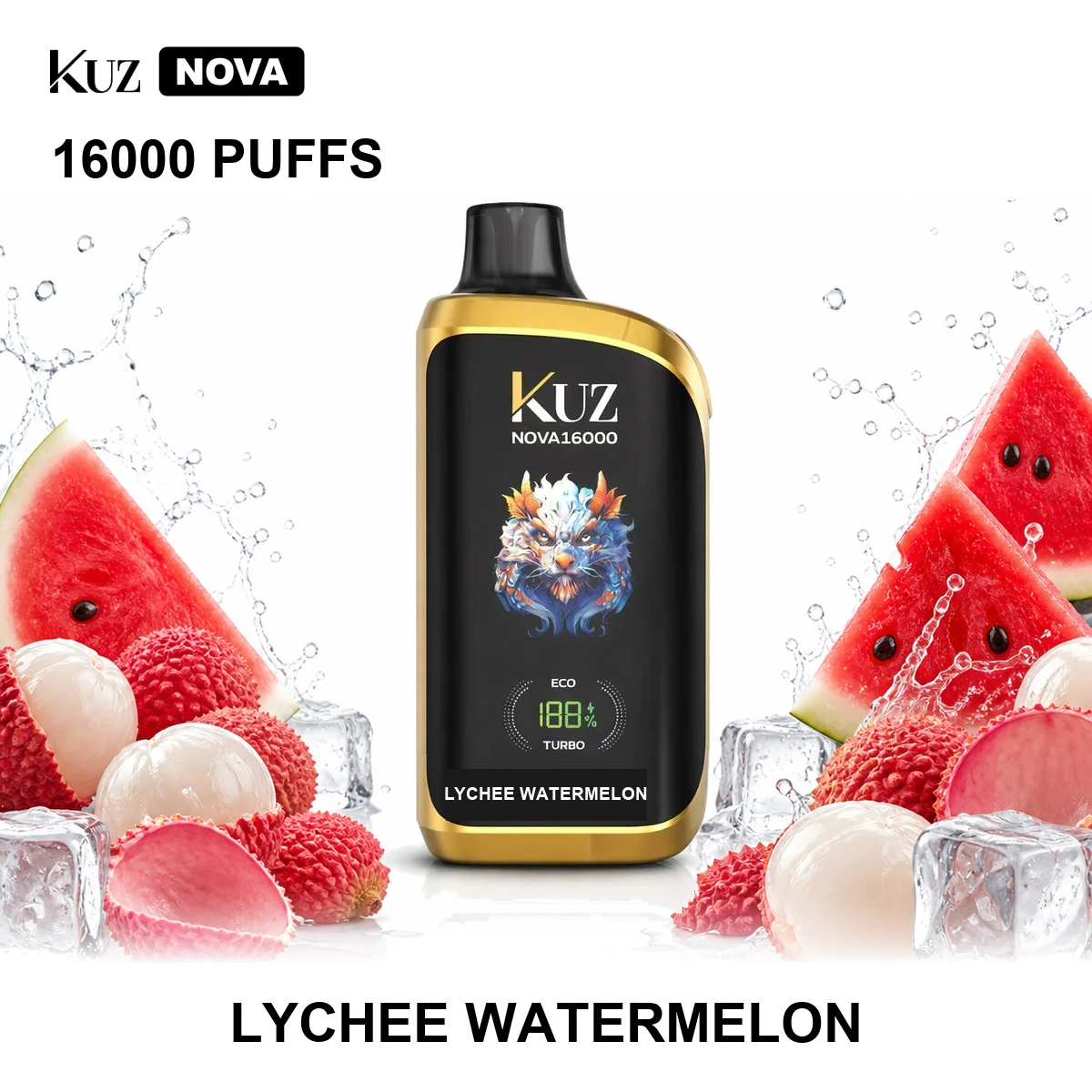 Lychee Watermelon KUZ Nova 16000 Puffs