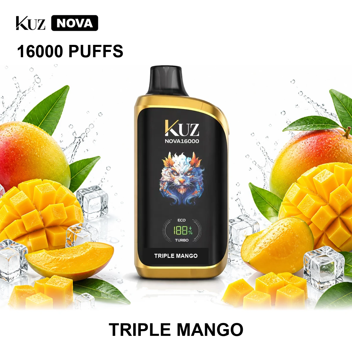 Triple Mango KUZ Nova 16000 Puffs
