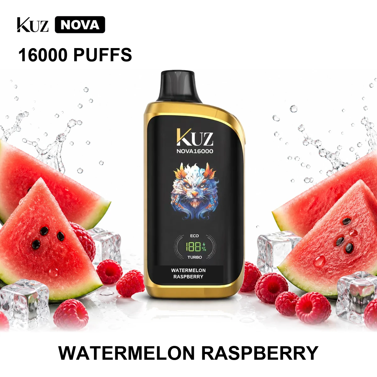 Watermelon Raspberry KUZ Nova 16000 Puffs