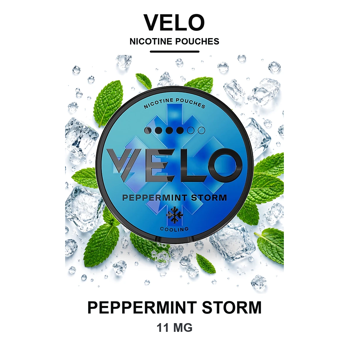VELO Peppermint Storm 11mg Nicotine Pouches