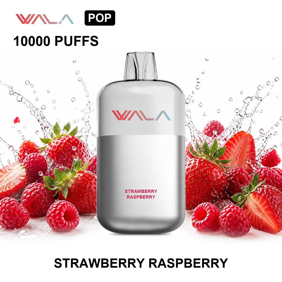Strawberry Raspberry WALA POP 10000 Puffs