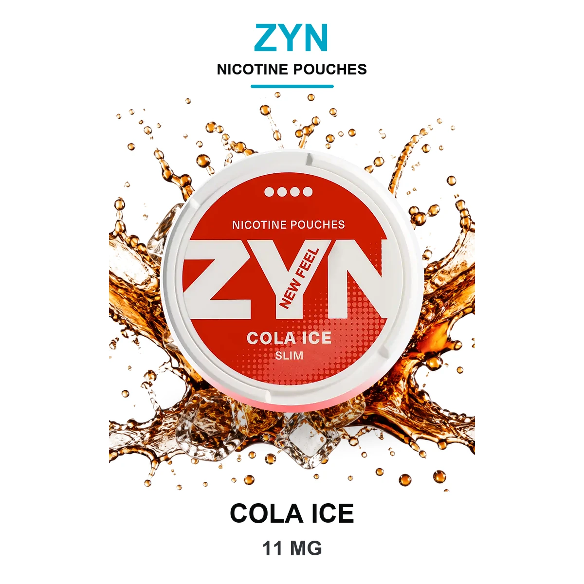 ZYN Cola Ice Slim 11mg Nicotine Pouches