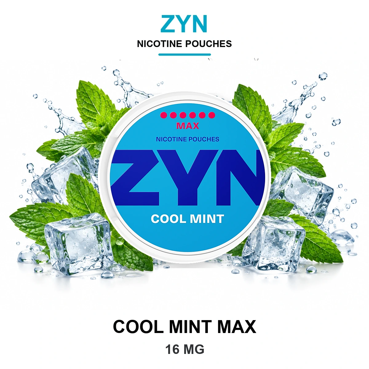 ZYN Cool Mint MAX 16mg Nicotine Pouches