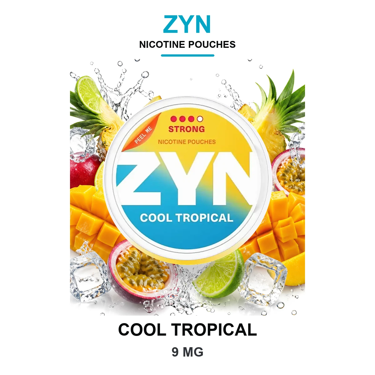 ZYN Cool Tropical 9mg Nicotine Pouches