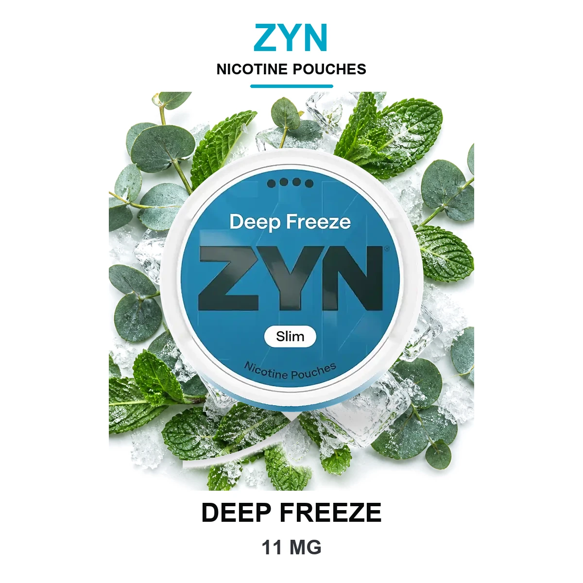 ZYN Deep Freeze Slim 11mg Nicotine Pouches