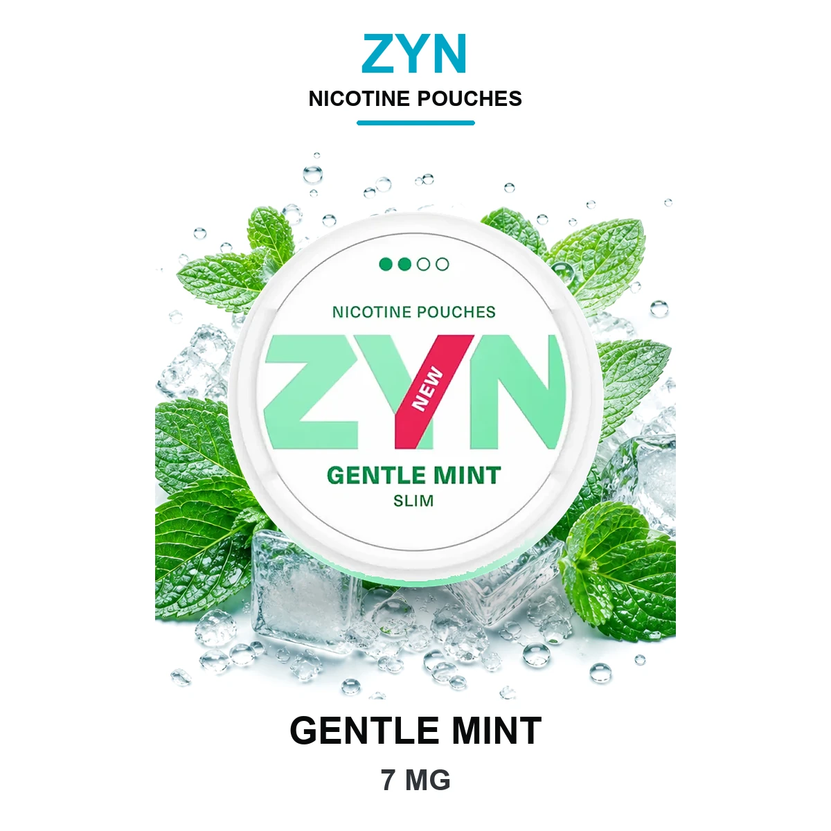 ZYN Gentle Mint Slim 7mg Nicotine Pouches