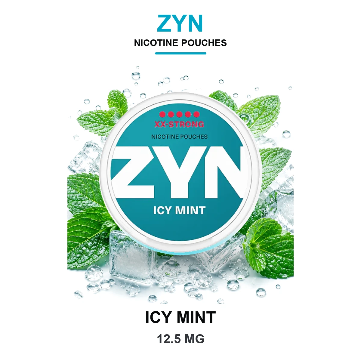 ZYN Icy Mint 12.5mg Nicotine Pouches