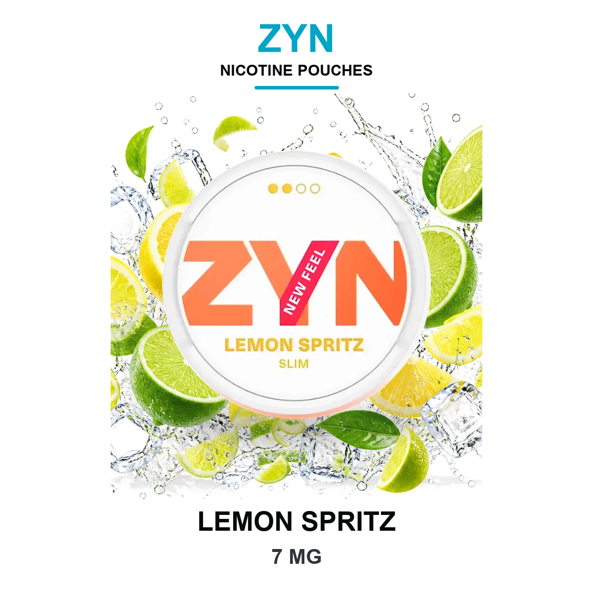 ZYN Lemon Spritz Slim 7mg Nicotine Pouches