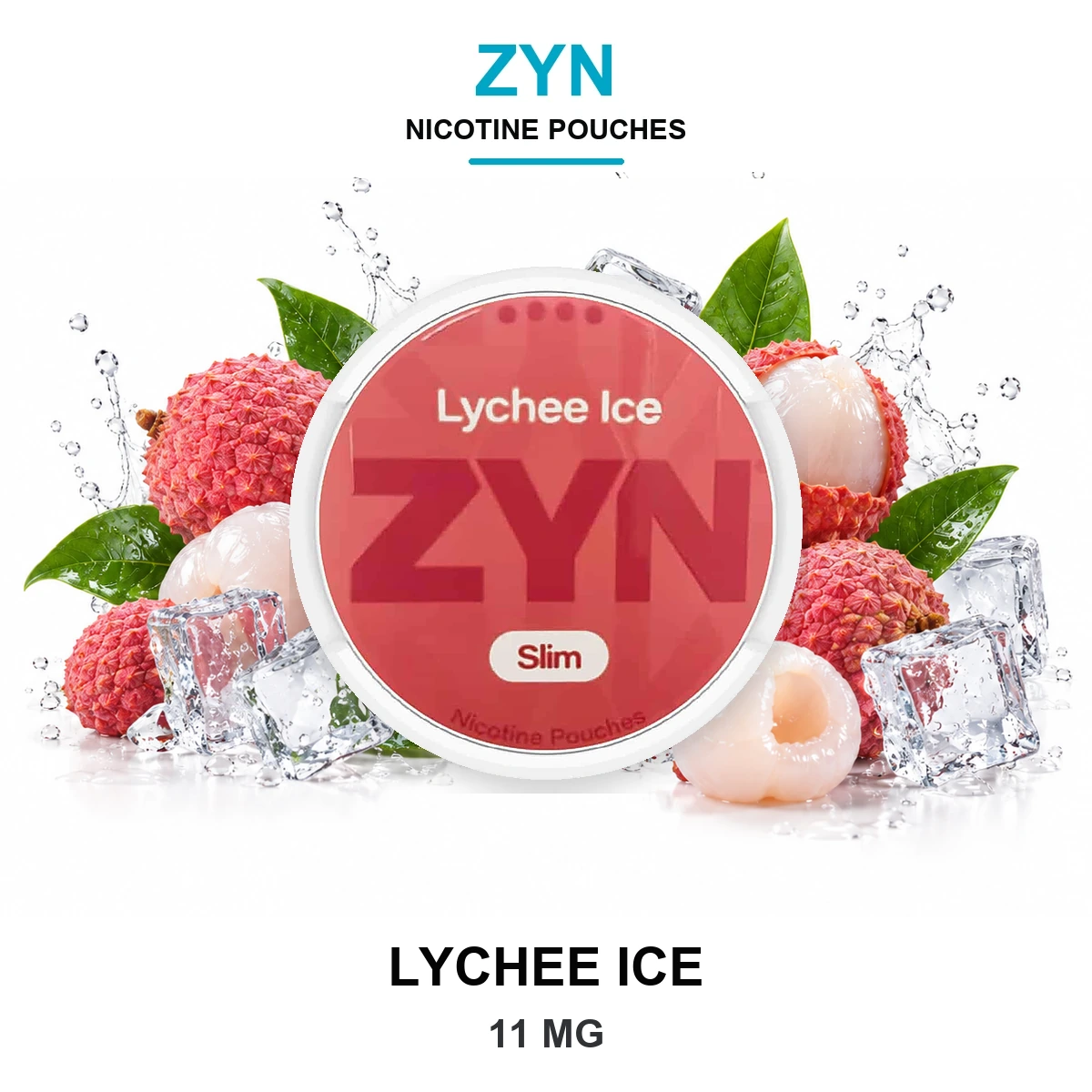 ZYN Lychee Ice 11mg Nicotine Pouches