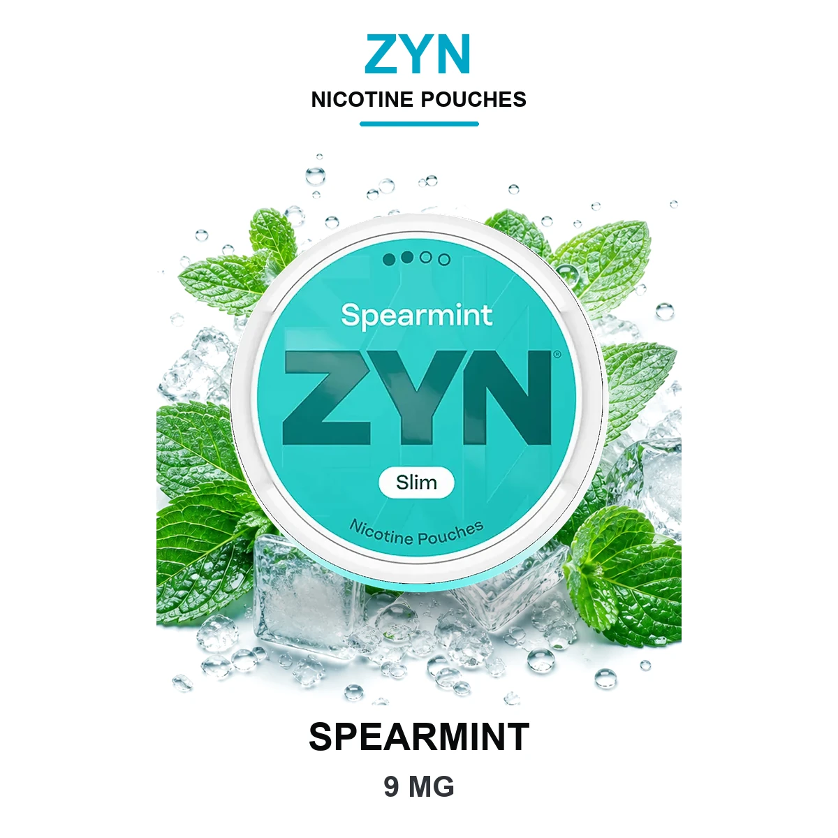 ZYN Spearmint Slim 9mg Nicotine Pouches