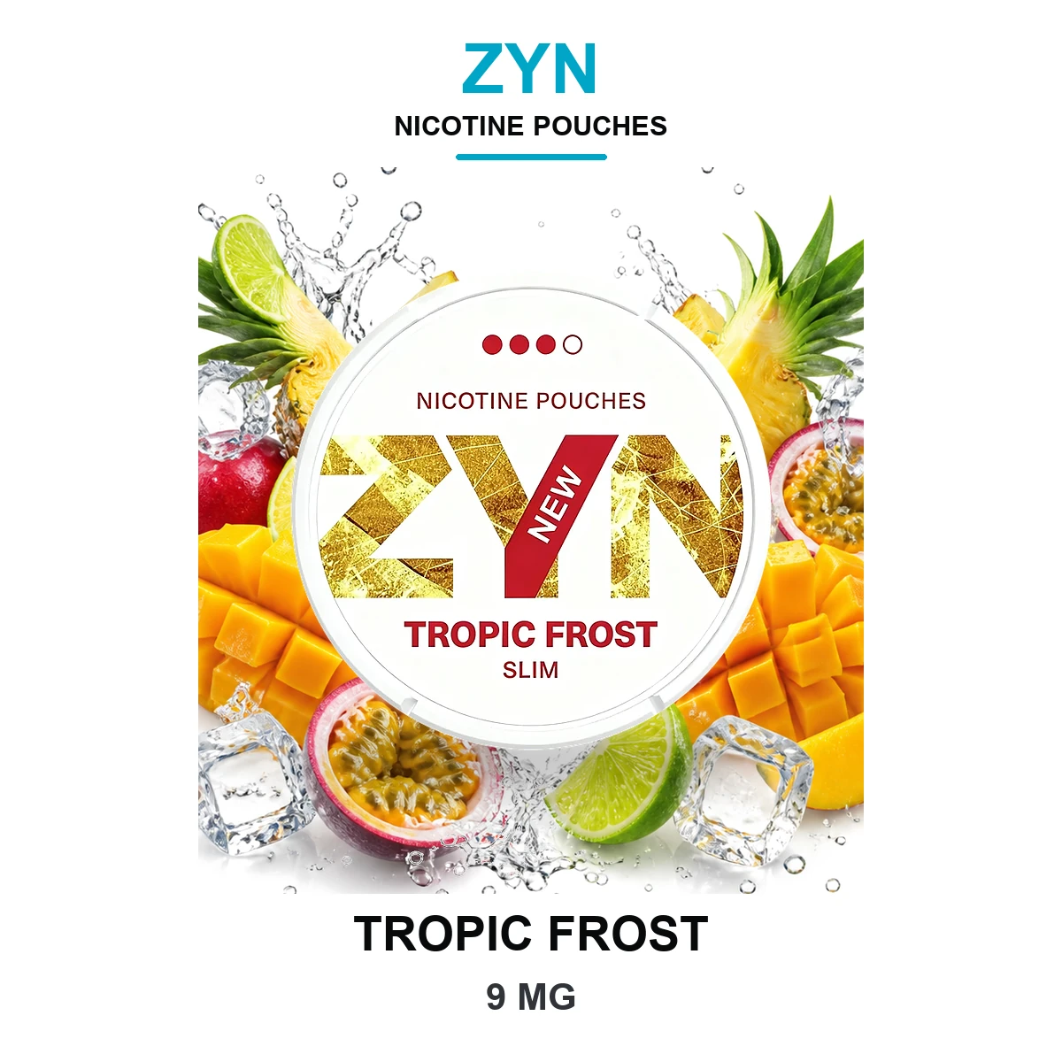 ZYN Tropic Frost 9mg Nicotine Pouches